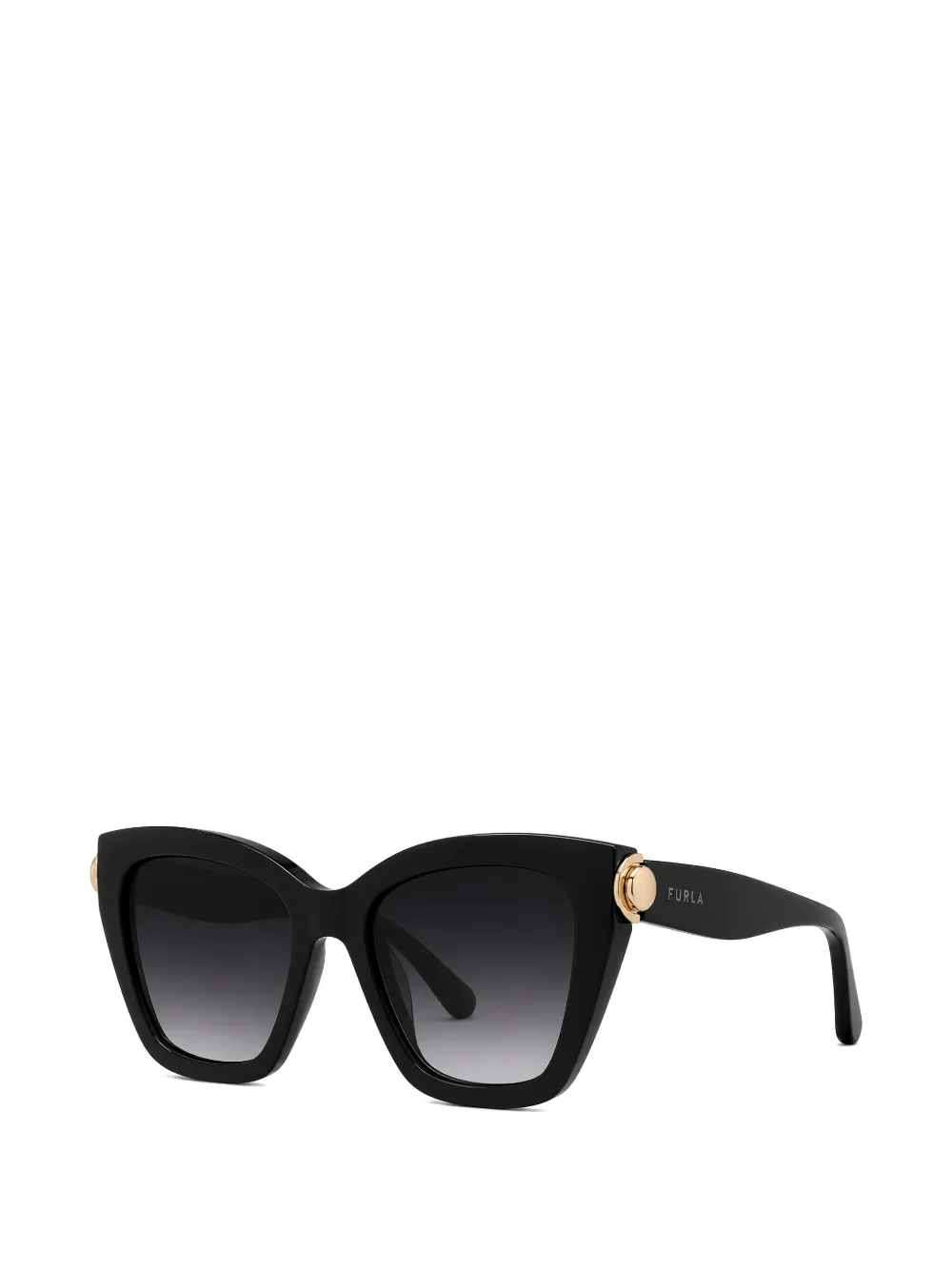 Furla Zonnebril met cat-eye montuur Zwart
