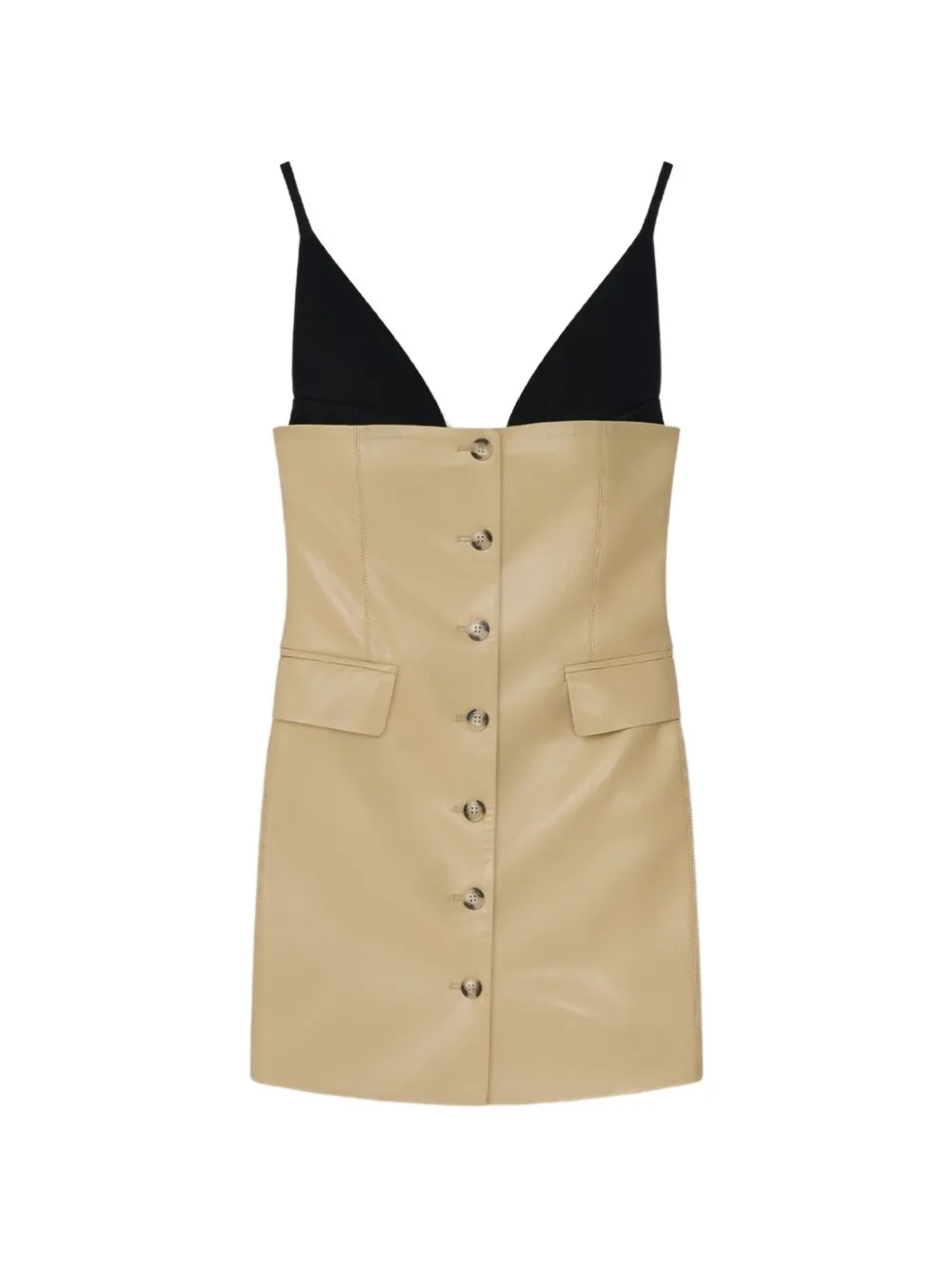 Nanushka Zyana V-neck mini dress - Giallo