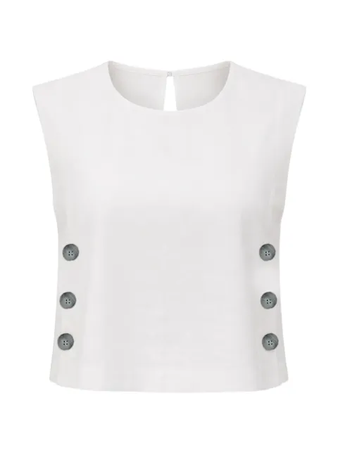 Marella button-detail sleeveless blouse