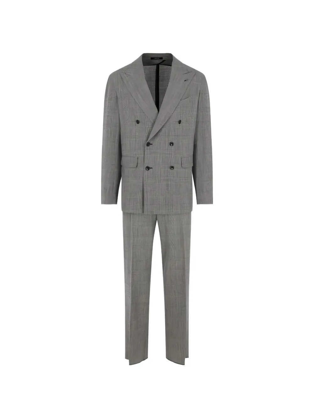 Tagliatore Prince of Wales double-breasted suit - Grau