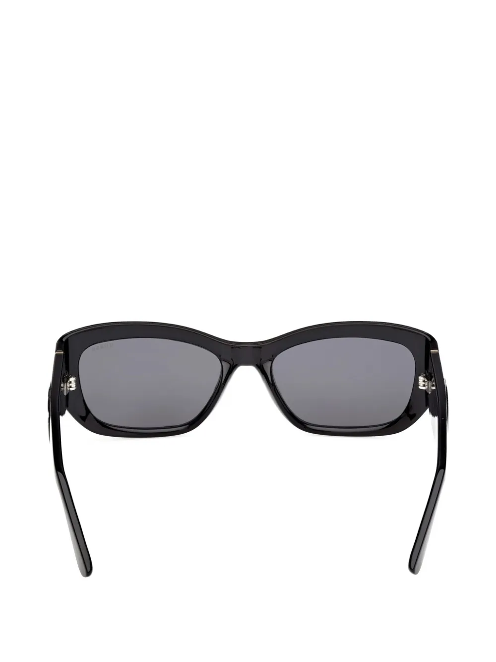 GUESS EYEWEAR Zonnebril met rechthoekig montuur en logo-plakkaat Zwart