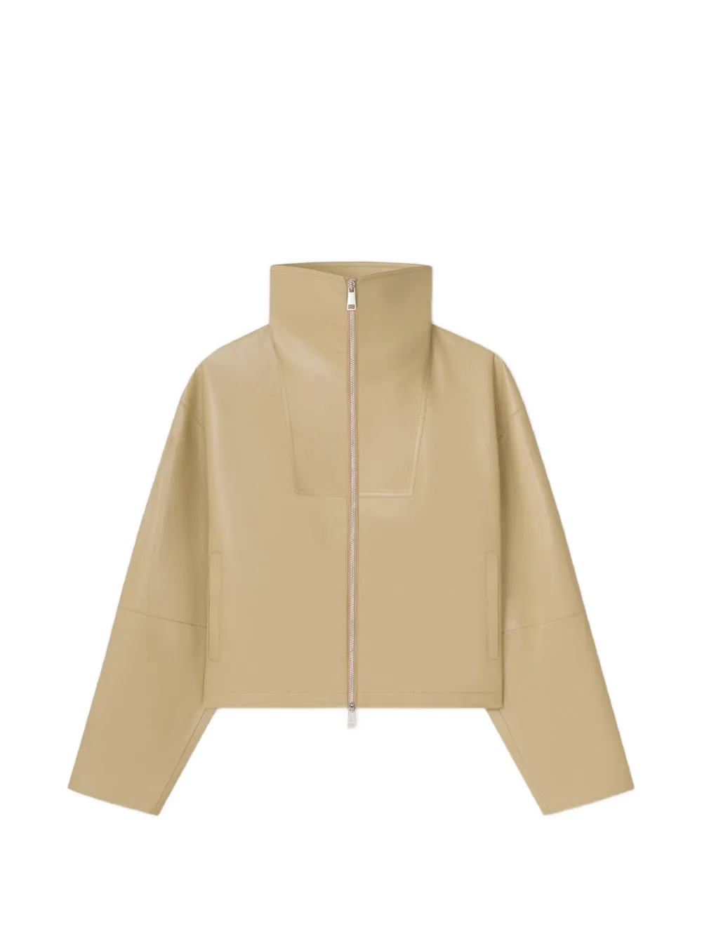 Nanushka Alonza jack met trechterhals Beige