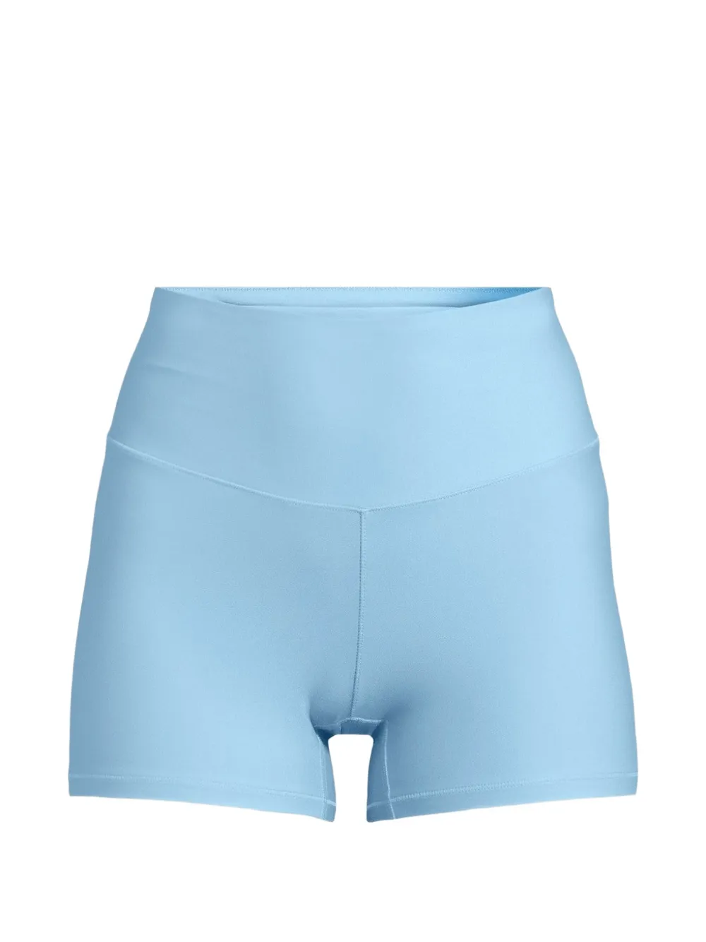 Casall logo-print high-waisted shorts - Blau