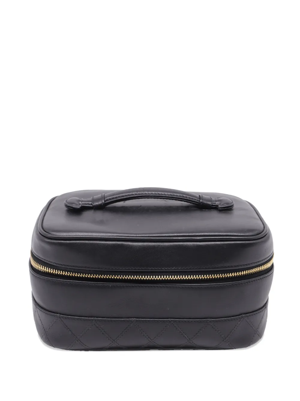 CHANEL Pre-Owned Quilted vanity case bag - Black