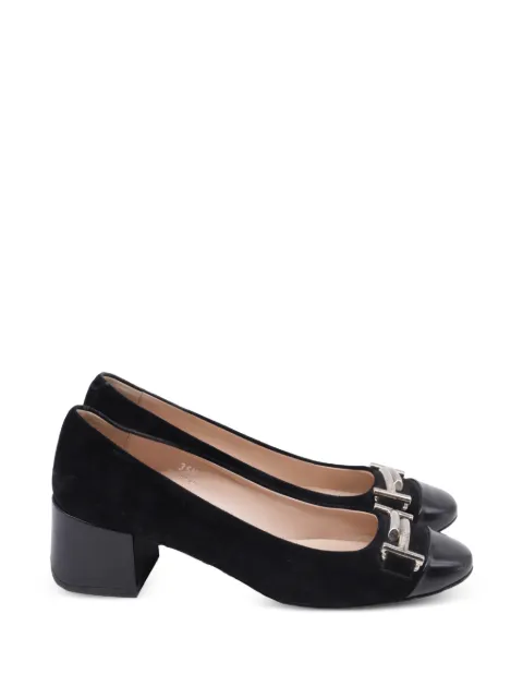 Tod's Vintage Double T pointed-toe pumps