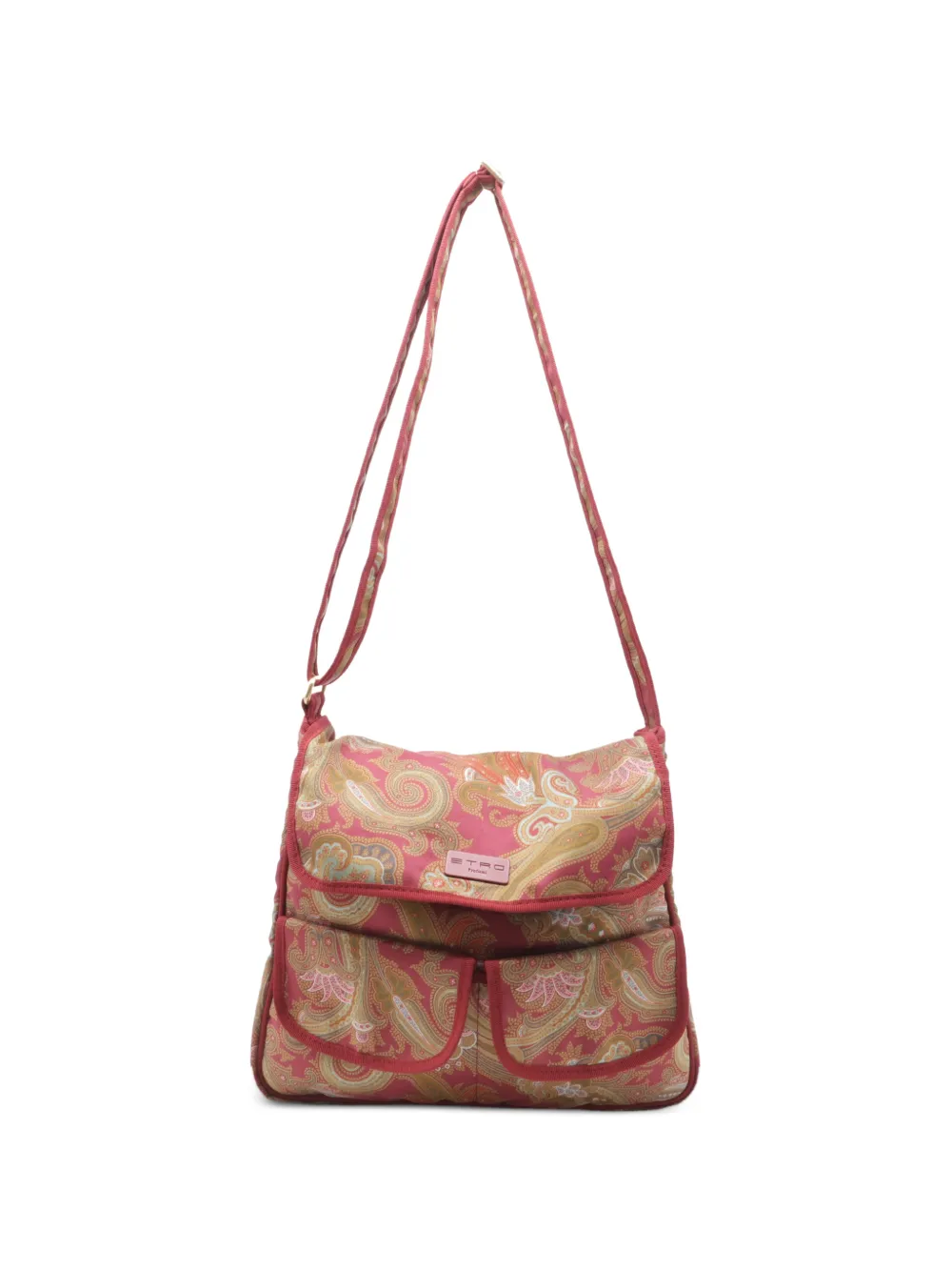 Etro Vintage Paisley-print flap crossbody bag - Rosa