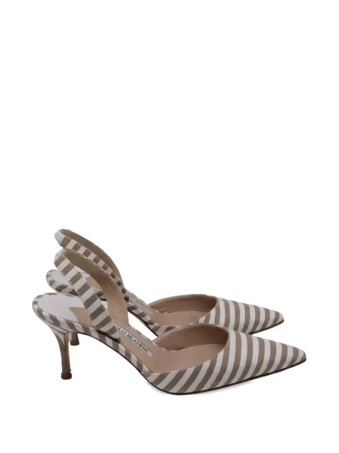 Manolo Blahnik zapatos de tacón Carolyne a rayas