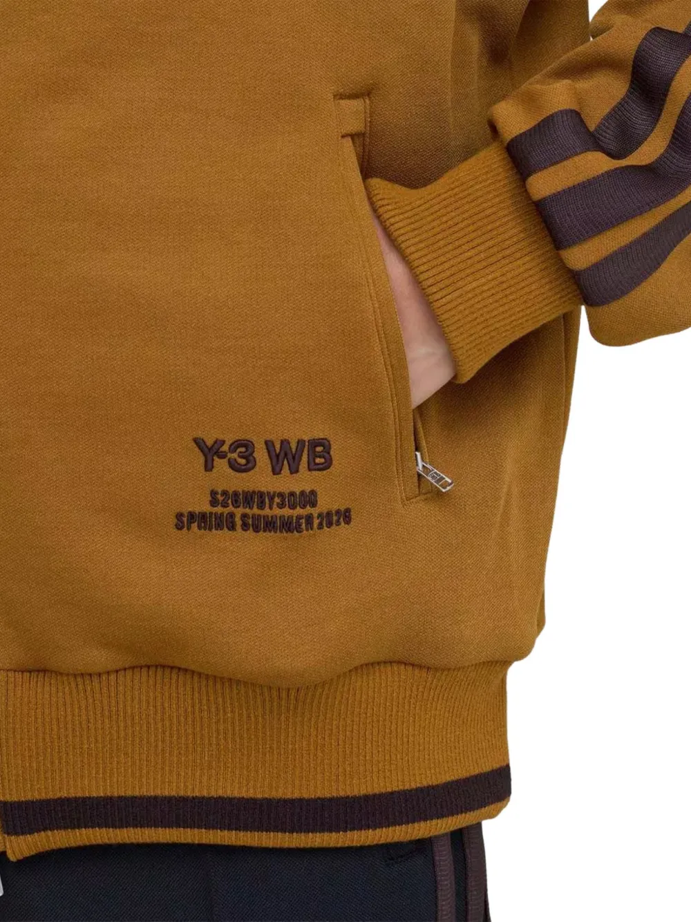 adidas x Yohji Yamamoto WBY-3 trainingsjack met zijstreep Bruin