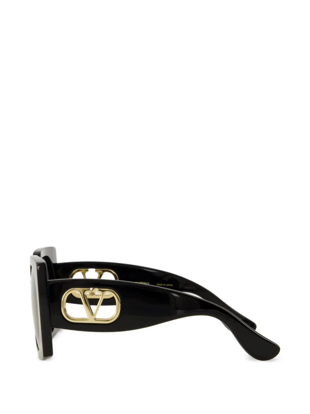VALENTINO GARAVANI EYEWEAR VLogo bril met rechthoekig montuur Zwart