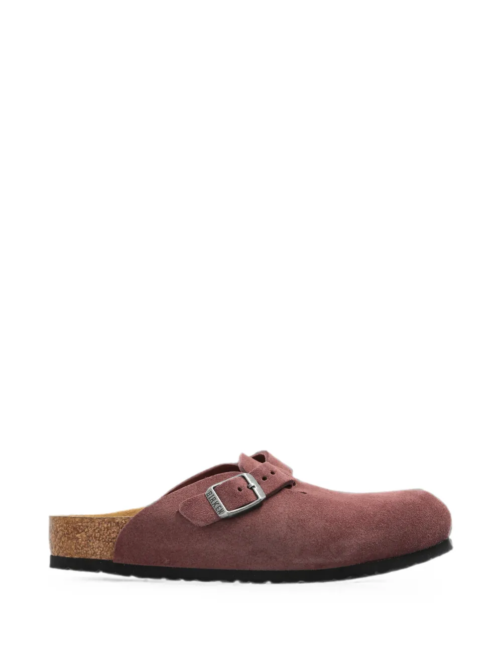 Birkenstock Kids Boston suede mules Roze