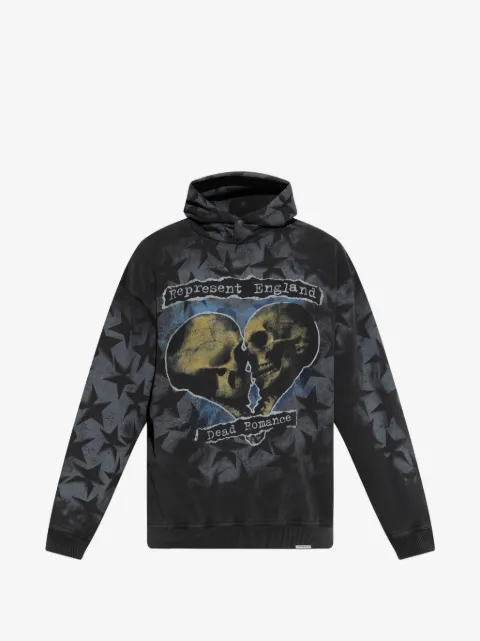 Represent graphic-print star-pattern hoodie