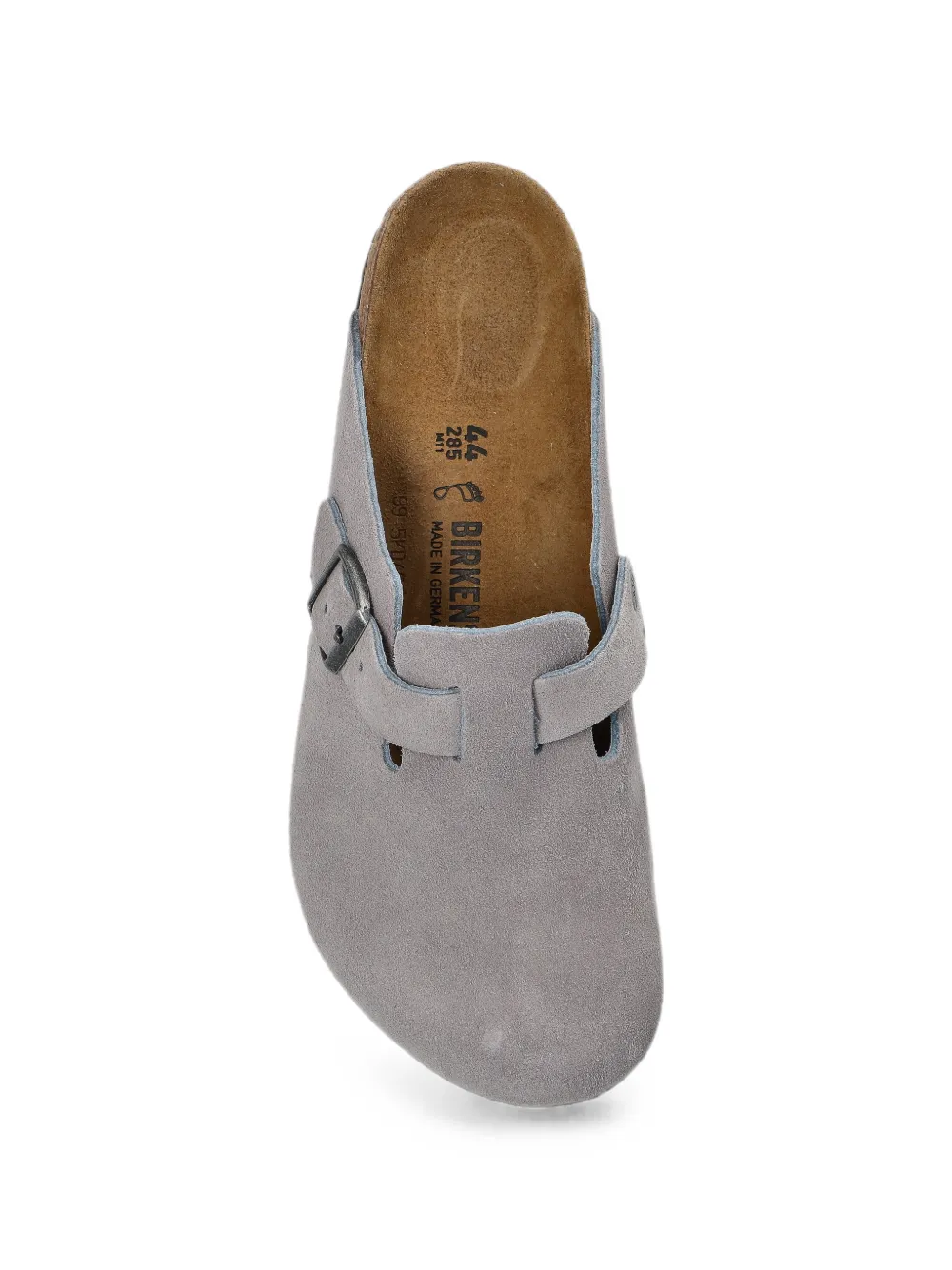 Birkenstock Boston buckle-fastening suede mules Paars