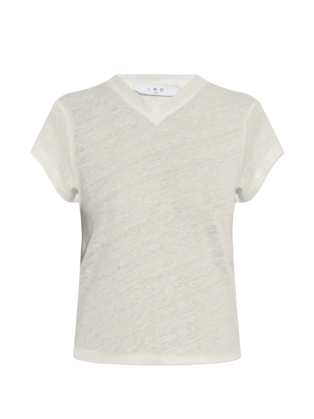 IRO V-neck linen T-shirt - Toni neutri