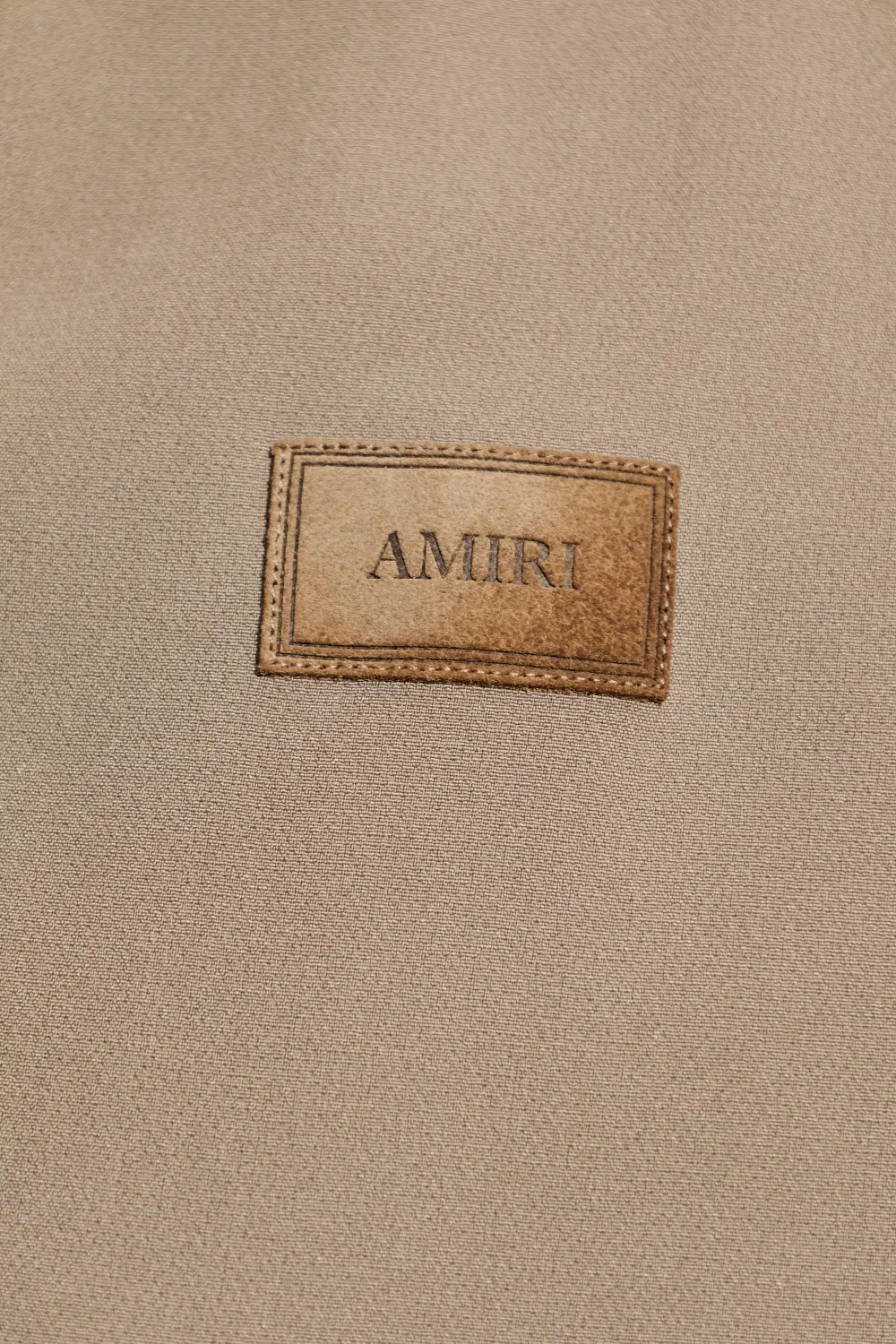 AMIRI Jack met opstaande kraag en logo-patch Beige