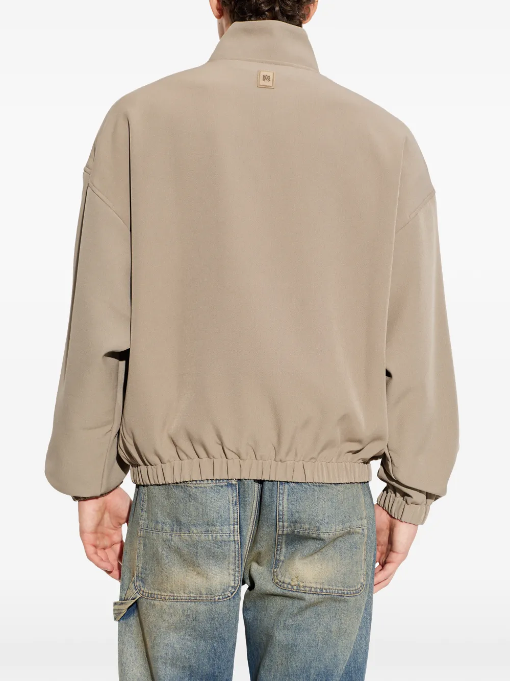 AMIRI Jack met opstaande kraag en logo-patch Beige