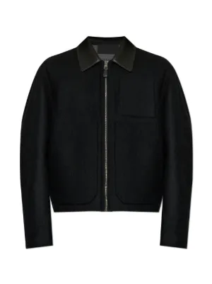 Givenchy cotton-blend zip-up Jacket | Black | FARFETCH JO