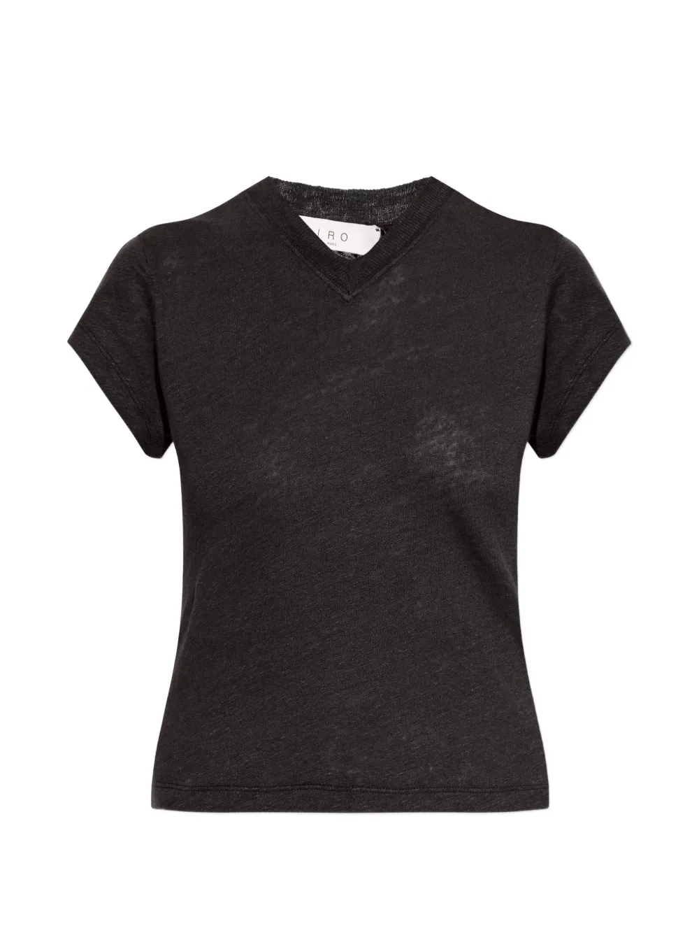 IRO V-neck linen T-shirt - Nero