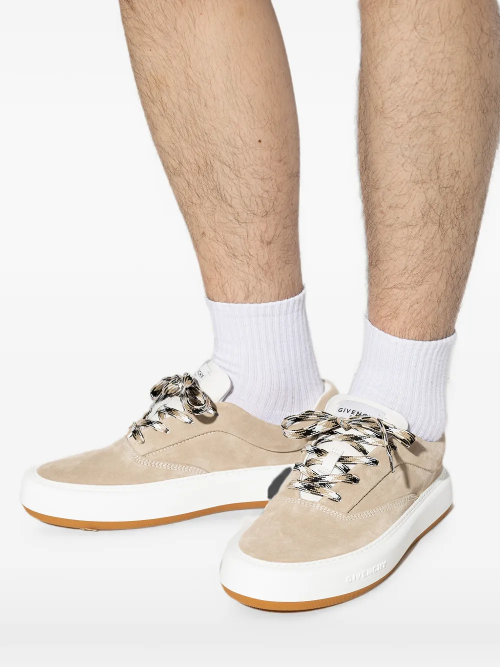 Givenchy New City suede sneakers Beige