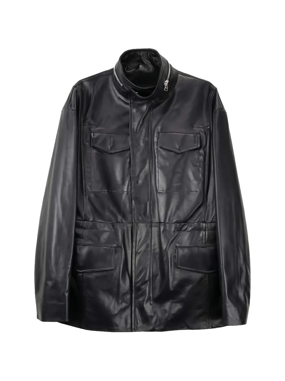 Omar Afridi Arnatt leather jacket - Blu