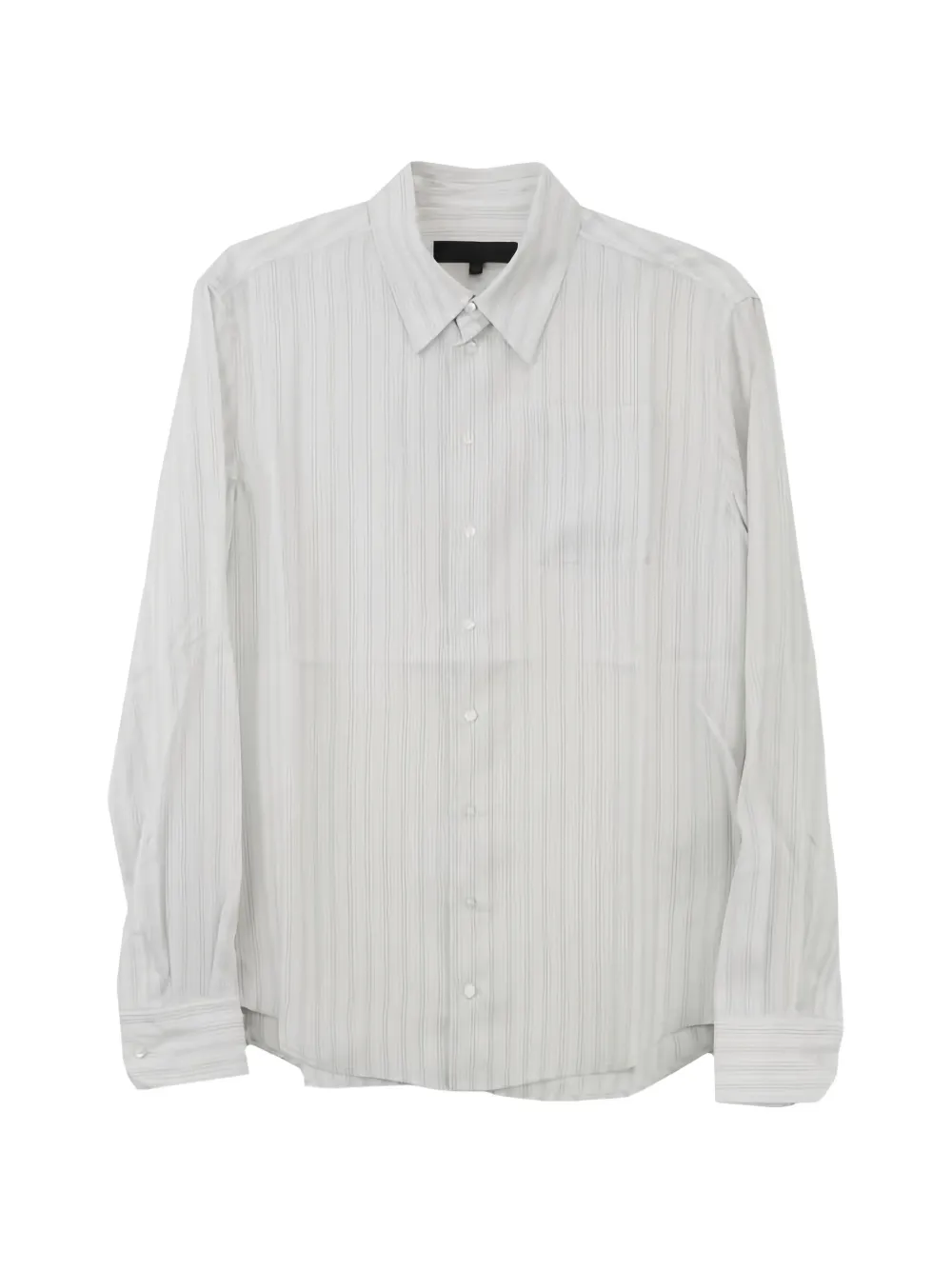 Omar Afridi striped long-sleeve shirt - Bianco
