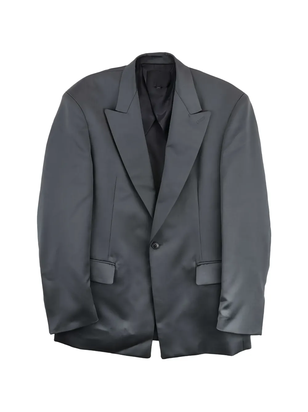 Omar Afridi peak-lapels single-breasted jacket - Grau