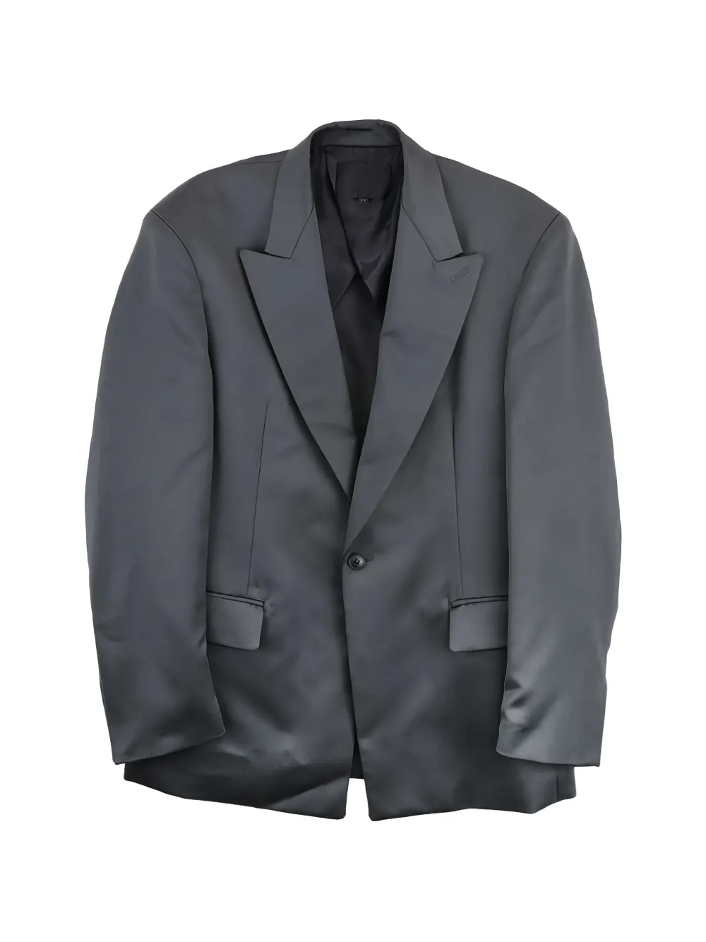 Omar Afridi peak-lapels single-breasted jacket - Grau