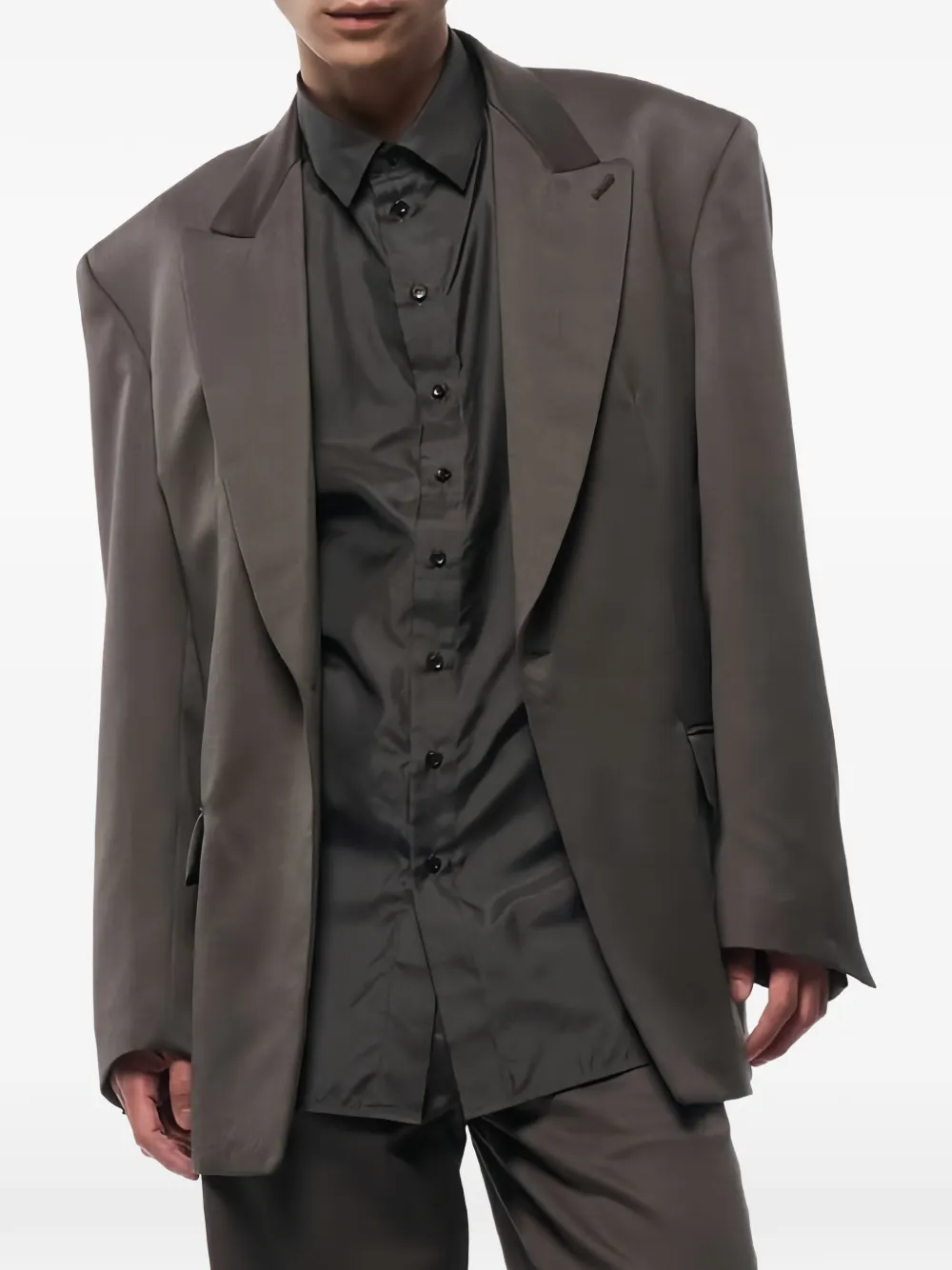 Omar Afridi Gray Jenga Jacket | Smart Closet