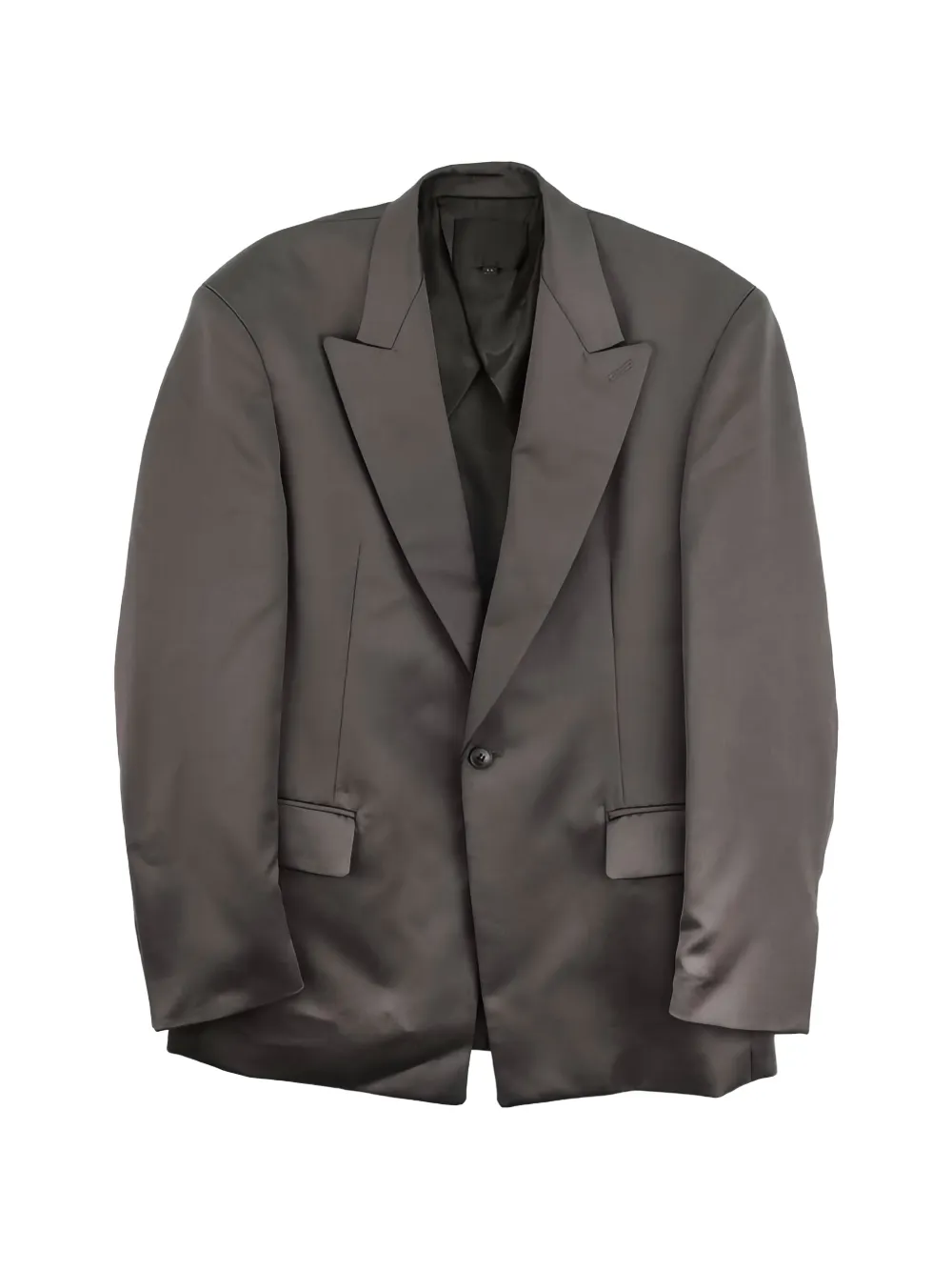 Omar Afridi peak-lapels single-breasted jacket - Grigio