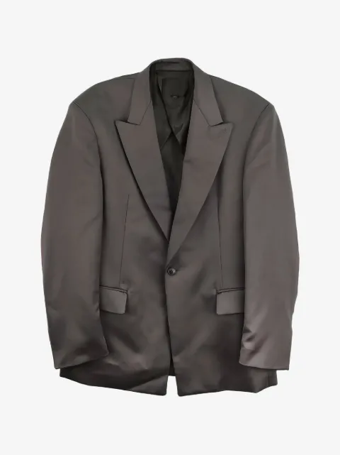 Omar Afridi peak-lapels single-breasted jacket