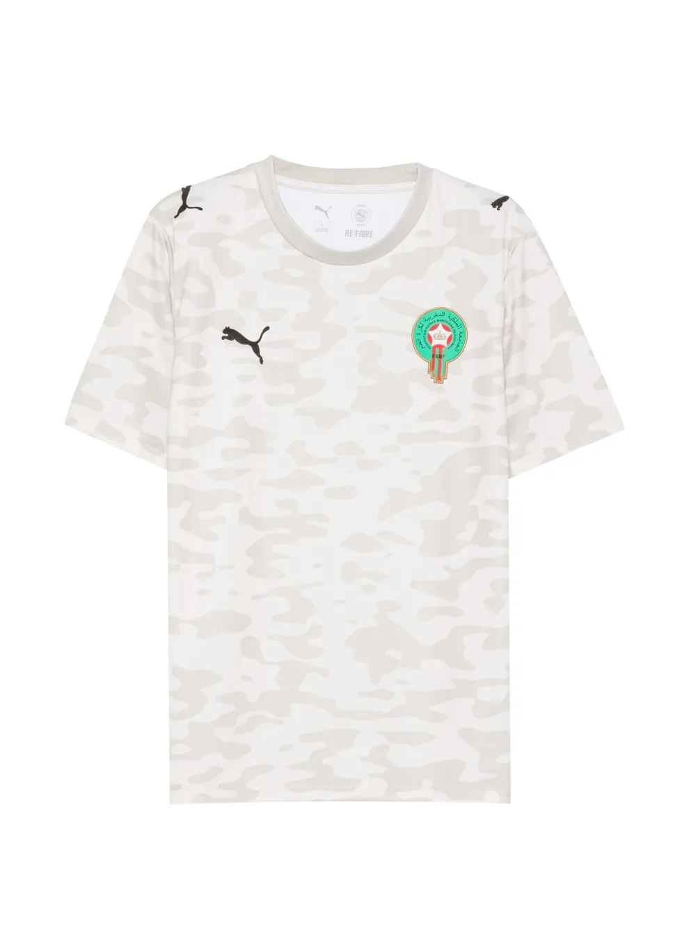 PUMA x Salehe Bembury x Morocco camouflage-print logo-patch T-shirt - Toni neutri