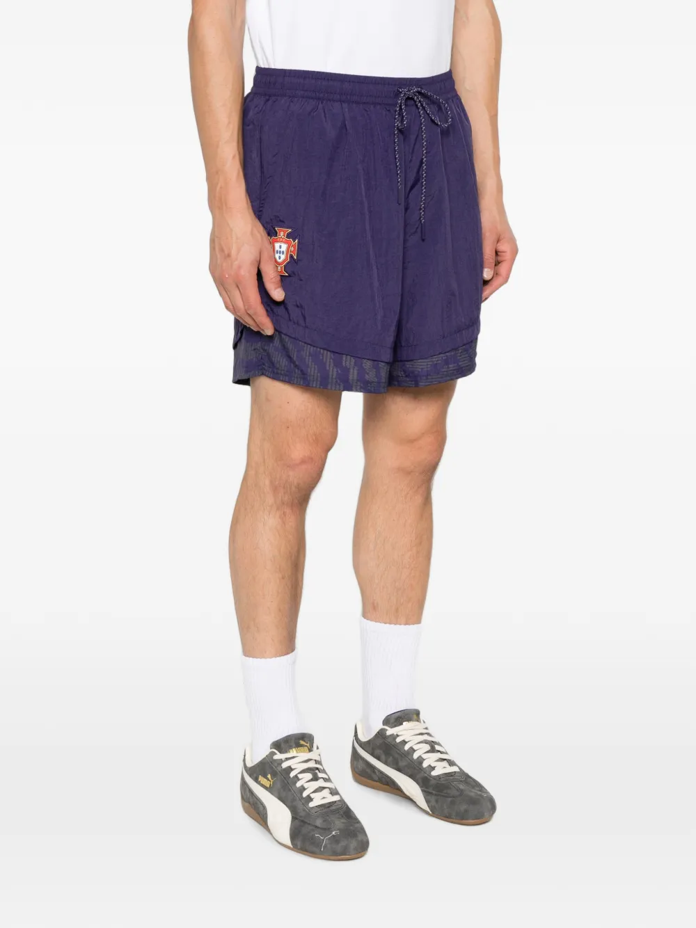 PUMA x FPF x SB King shorts met trekkoord en logopatch Paars