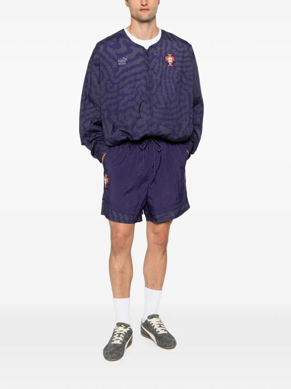 PUMA x FPF x SB King shorts met trekkoord en logopatch Paars