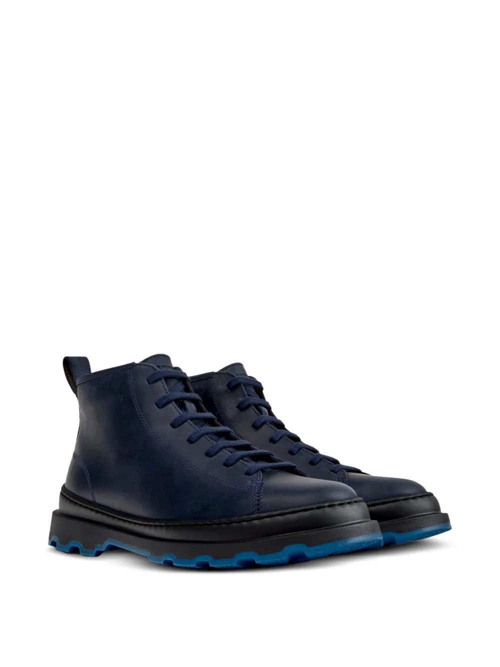 Camper Brutus+ nubuck-leather ankle boots Blauw