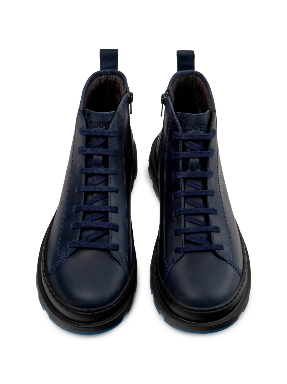 Camper Brutus+ nubuck-leather ankle boots Blauw