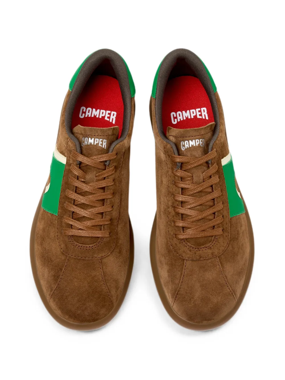 Camper Pelotas Soller nubuck leather sneakers Bruin