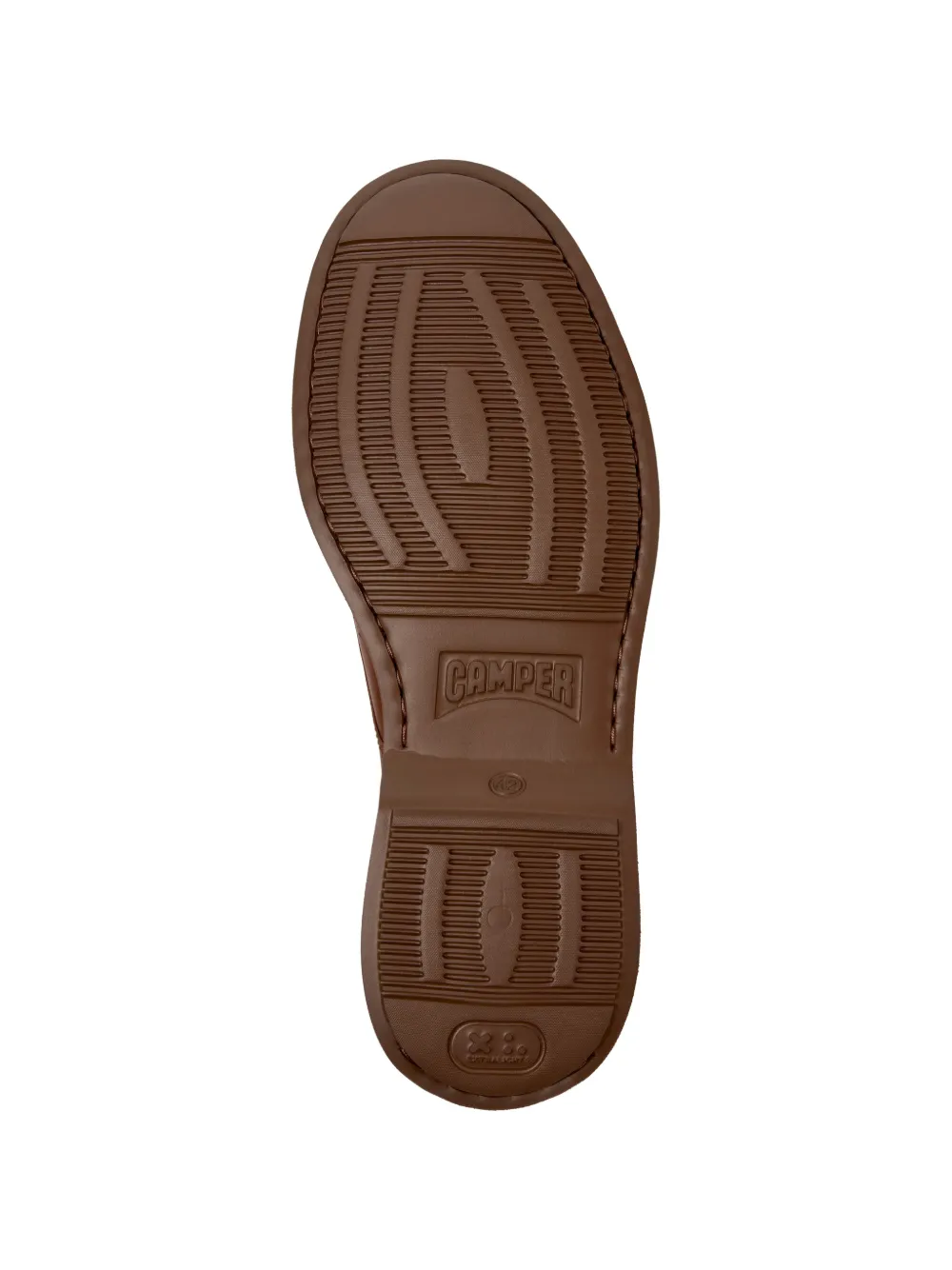 Camper Norman leren veterschoenen Bruin