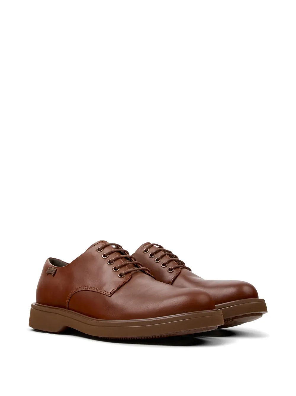 Camper Norman leren veterschoenen Bruin