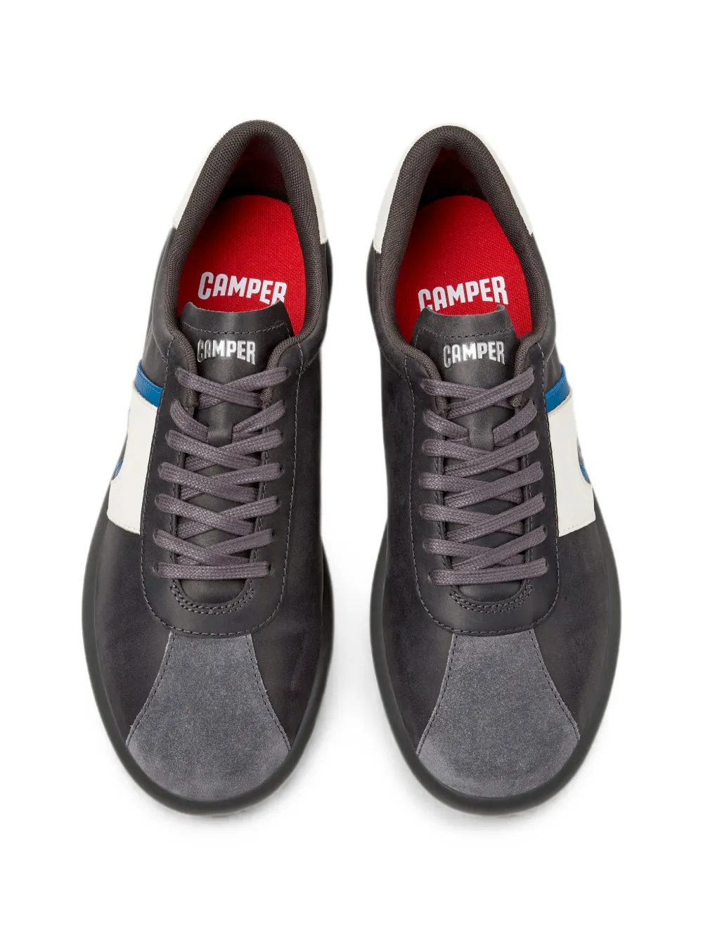 Camper Pelotas Soller leren sneakers met vlakken Grijs