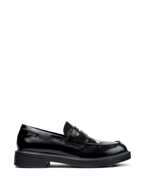 Camper floral-print leather loafers