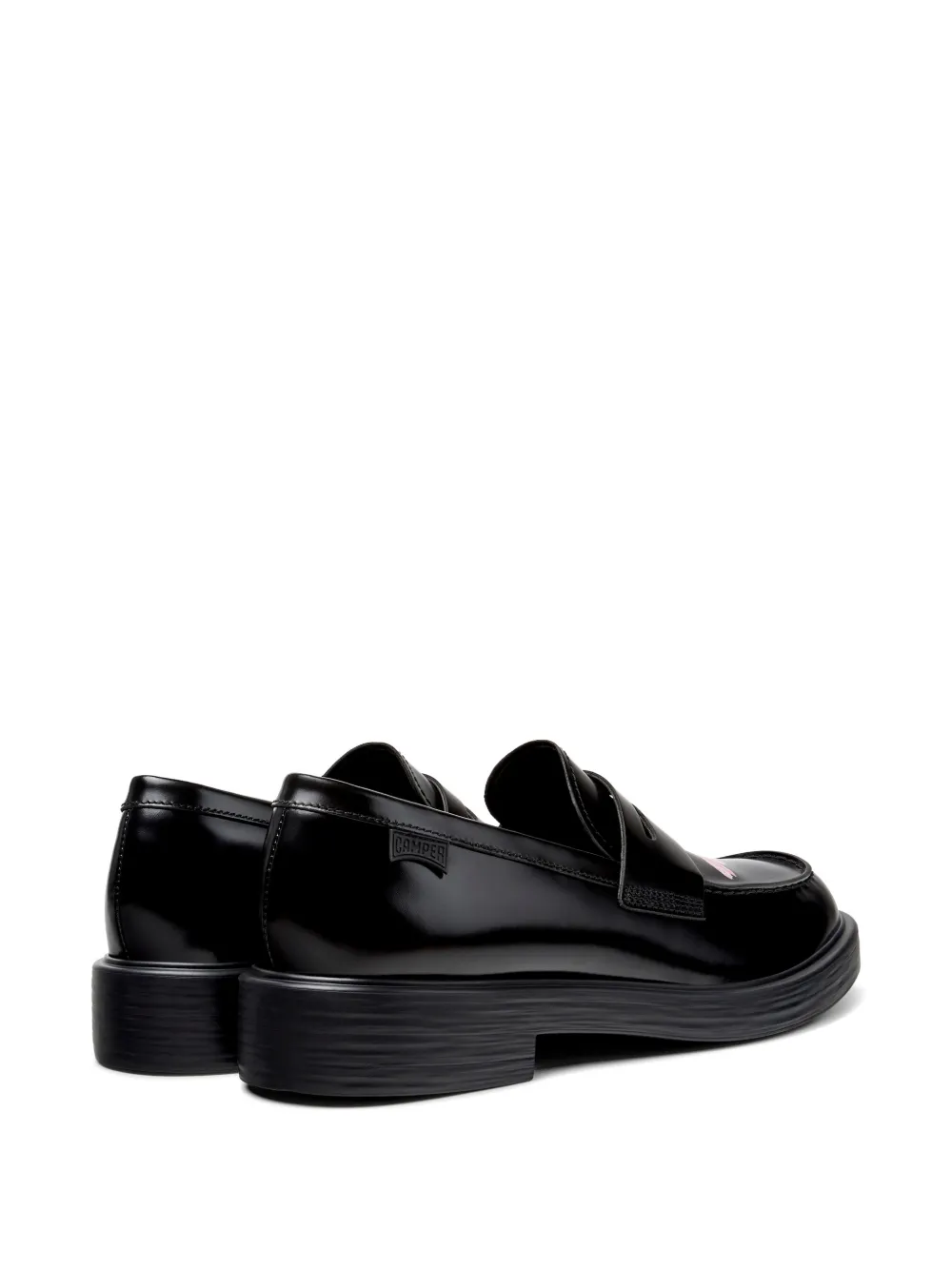 Camper Loafers met bloemenprint Zwart