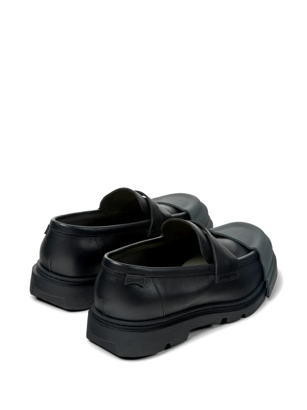 Camper Junction leather loafers Zwart