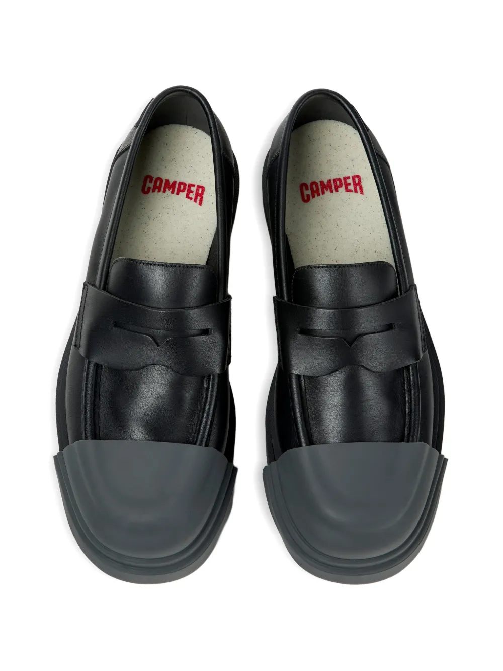 Camper Junction leather loafers Zwart