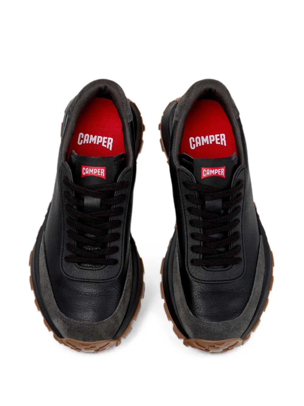 Camper Drift Trail leather sneakers Zwart