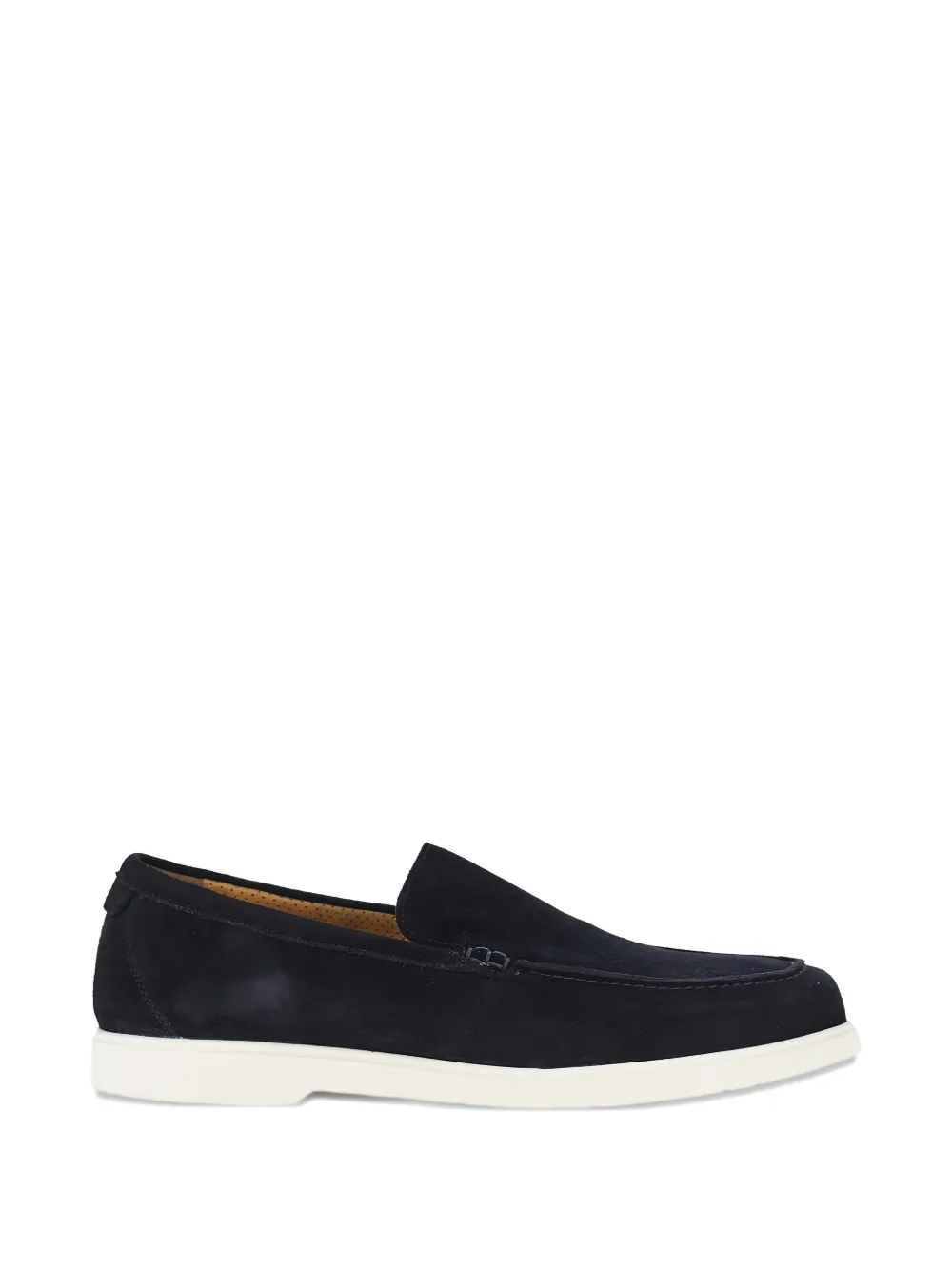 Loake Tuscany Suede Loafers In Black