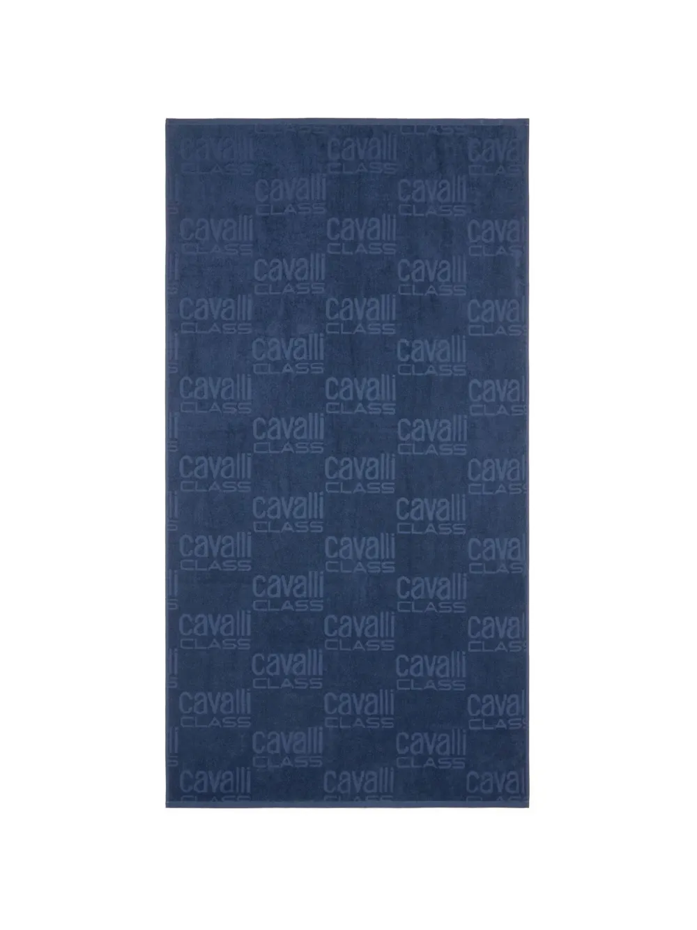 Cavalli Class Strandlaken met logo-jacquard Blauw