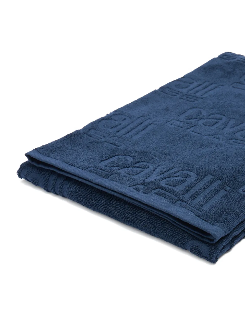 Cavalli Class Strandlaken met logo-jacquard Blauw