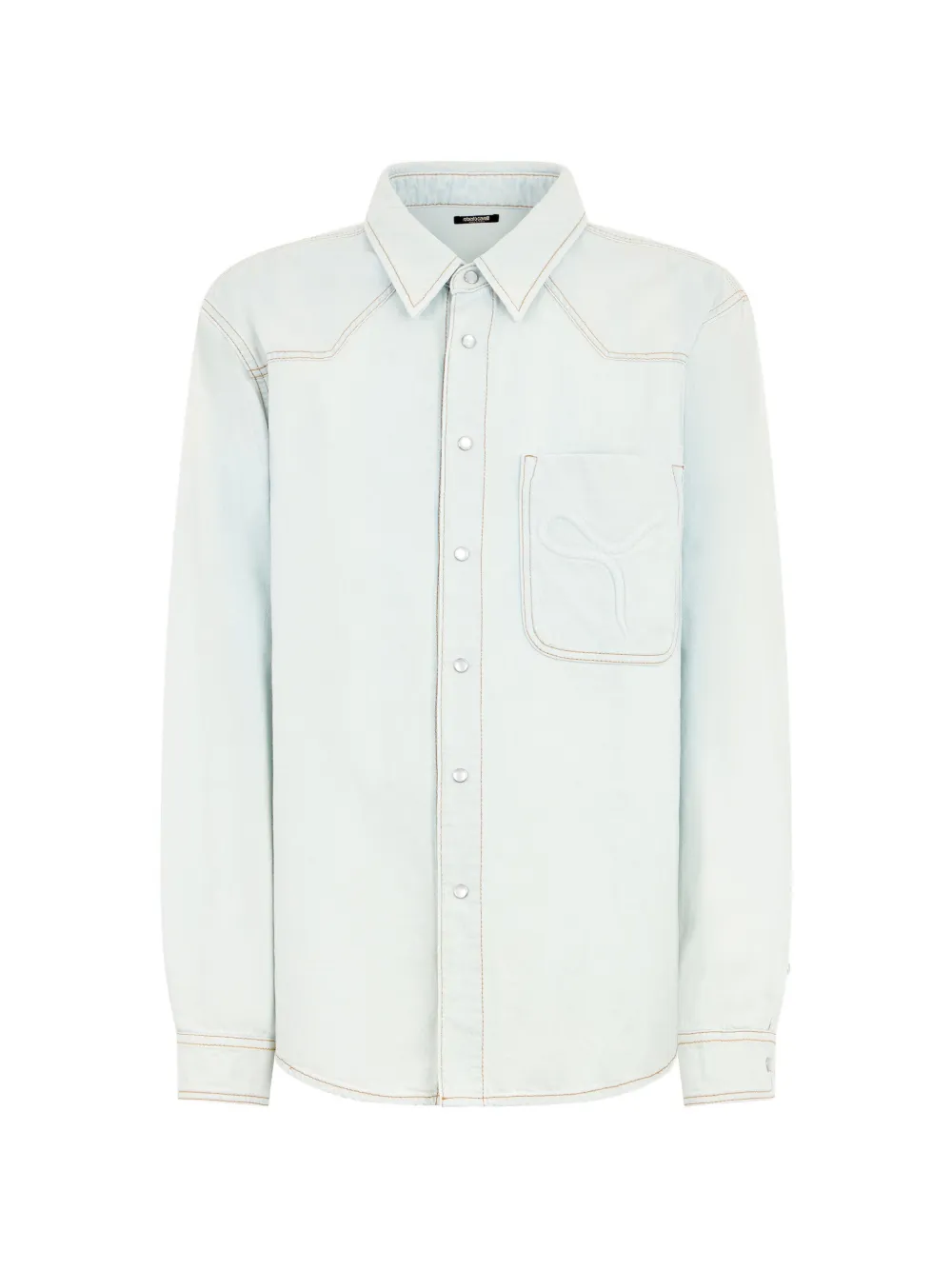 Roberto Cavalli chest-pocket shirt - Blu