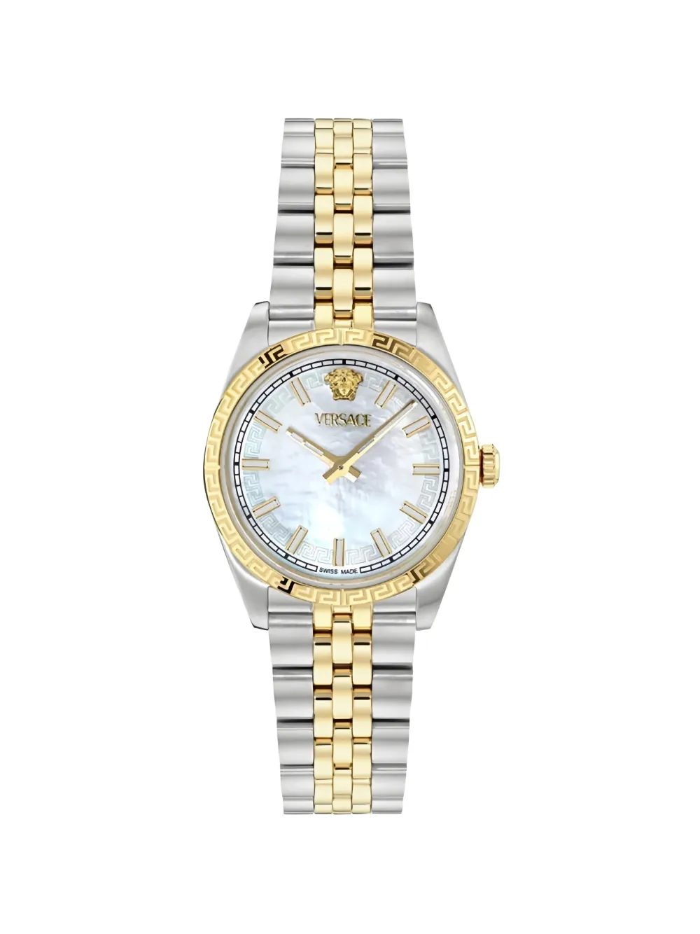 Versace Millenyium Greca-embellished 32mm watch - Bianco