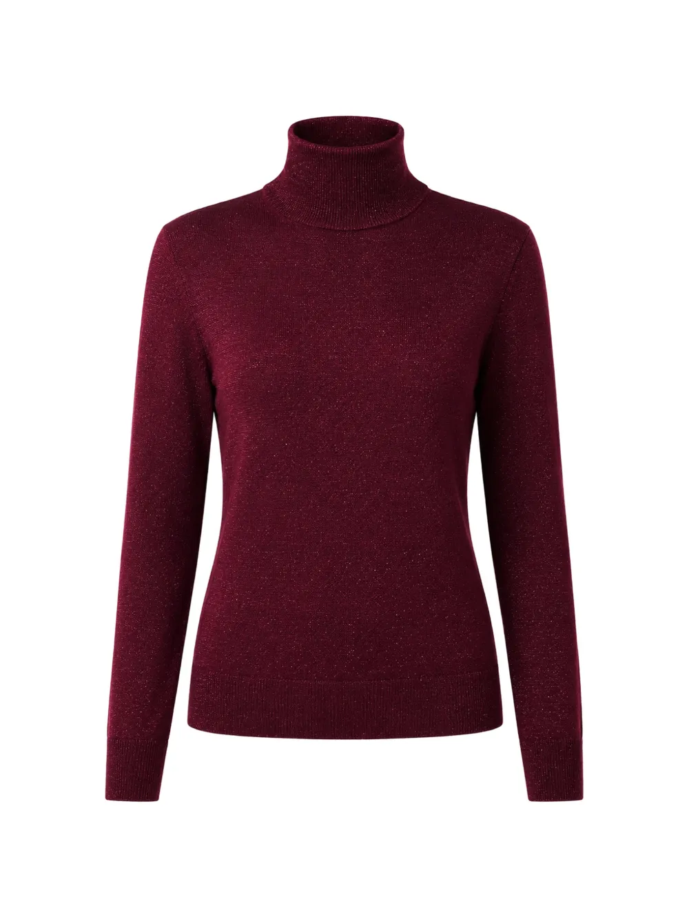 Calvin Klein Metallic-effect Sweater In Burgundy