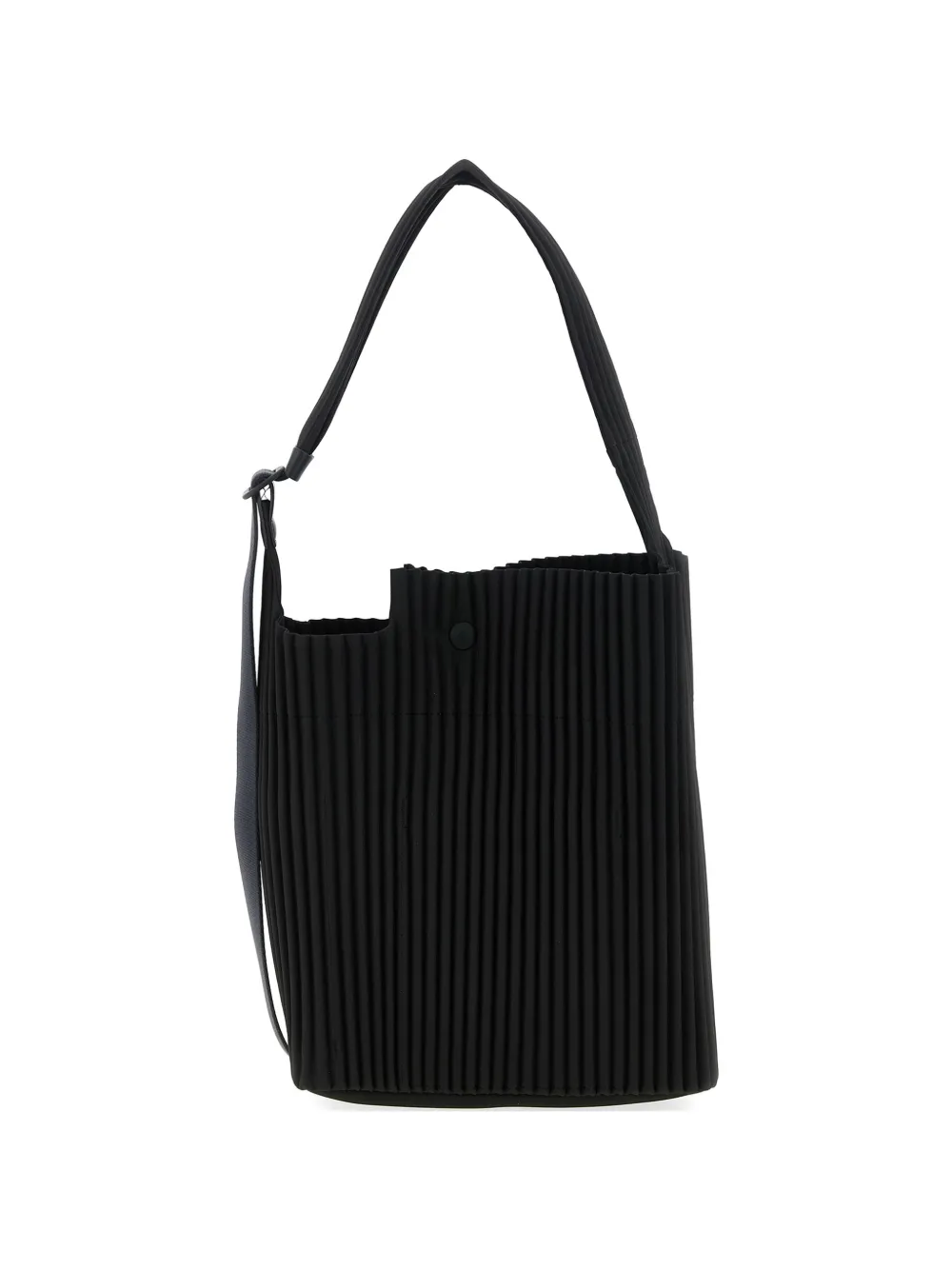 Homme Plissé Issey Miyake pleated asymmetric tote bag - Marrone